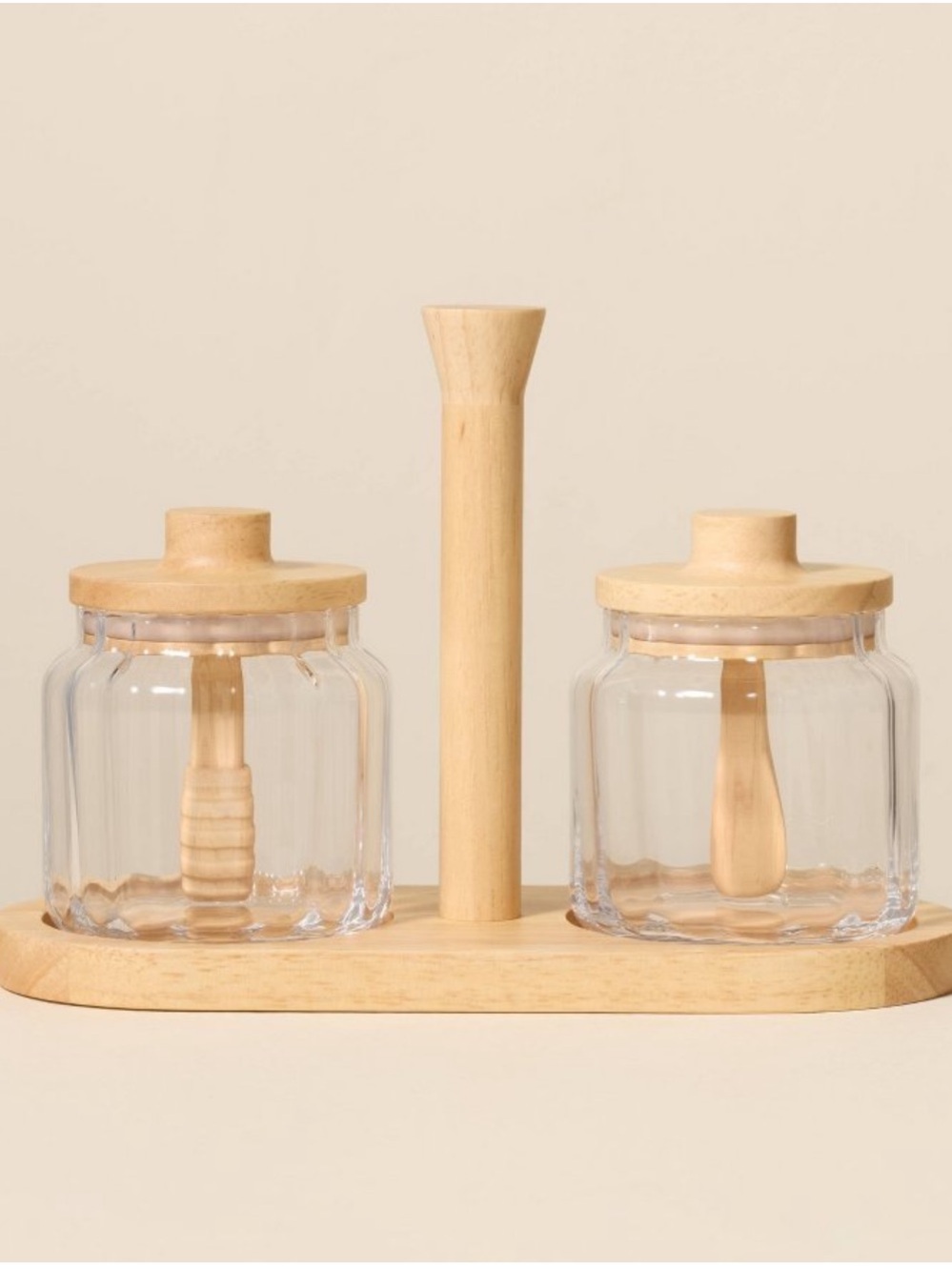 Glass Honey and Jam Serve Containers and Caddy - Hearth & Hand™ with Magnolia